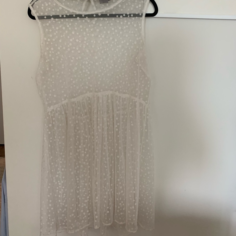 Sheer polka dot ASOS dress